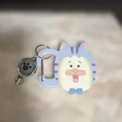 【新品級未使用品】メロとタビ リール付き カラビナ キーホルダー