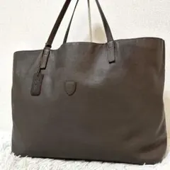 【美品✨11-91/大容量】フェリージ　トートバッグ　肩がけ可能　A4 茶色　稀