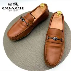 COACH ブラウン レザー ローファー ドライビングシューズ
