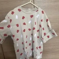 nico hrat タコとイカ柄 Tシャツ 140cmのサムネイル