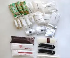 【まとめ売り】ホテルアメニティ シャワーキャップ１７点/ヘアブラシ7点