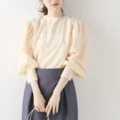 ボリュームスリーブブラウス