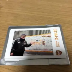 新品☆清水エスパルスチェキ風フォトカード 秋葉監督