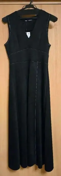 ZARA フェイクスエード ジャンパースカート　ブラック　XS