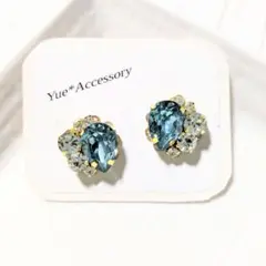 D-298　ハンドメイド☆ビジューピアス／イヤリング