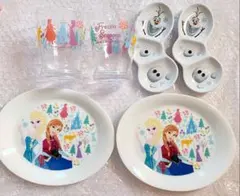 ディズニー プリンセス アナと雪の女王 グラス プレート 小皿 2セット