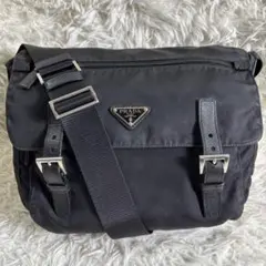 PRADA　プラダ　ブラック　ショルダーバッグ　メッセンジャーバック