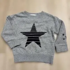 BEAMS mini グレー 星柄 トレーナー