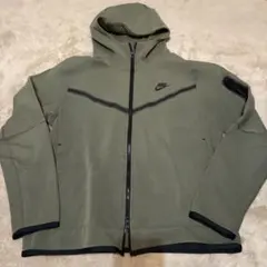 Nike テックフリース　オリーブグリーン フルジップパーカー L レア