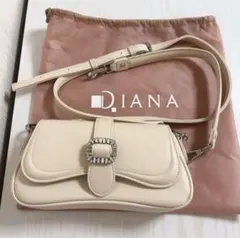 【DIANA】3WAYミニバッグ アイボリー 合皮 ショルダー ハンド バッグ