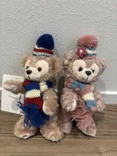 ダッフィー シェリーメイ 冬服 マフラー ぬいぐるみキーチェーン［商品説明必読］