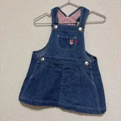 ミキハウスホットビスケッツ デニム ジャンパースカート
