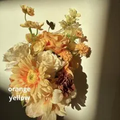 ウェディングブーケ リボンブーケ　ブートニアセット｜オレンジ系｜テラコッタ前撮り