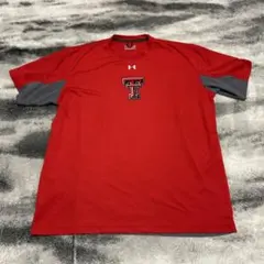 アンダーアーマー　バイカラー　ロゴプリントTシャツ　スポーツ　トレーニング　L