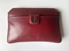emanuel ungaro レザークラッチ 赤 箱付