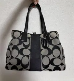 COACH シグネチャー ボストンバッグ 旅行用バッグ 4253 鍵 カデナ付き