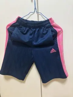 adidas ネイビー/ピンク ジャージ S (140)