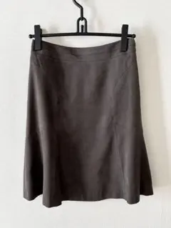【お値下げ】オンワード樫山23区膝丈フレアスカート ブラウン36