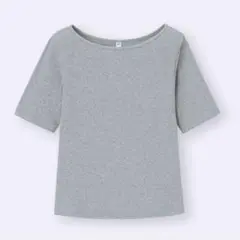 リブボートネックT