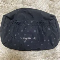 agnes b. VOYAGE ドット柄 ポーチ ブラックのサムネイル