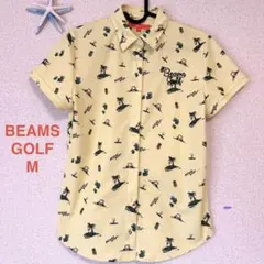 新品⭐️BEAMS GOLF ORANGE LABEL サマーゴルフシャツ総柄のサムネイル