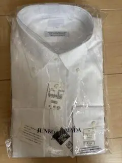 JUNKO SHIMADA ホワイト ビジネスシャツ ボタンダウン