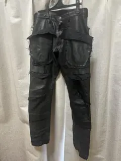 アンダーカバー 96AW WIRE期 名作レザーハーフパンツ 黒 UNDERCOVER アンダーカバー 96AW WIRE 黒 レザーハーフパンツ - メルカリ