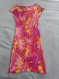 EMILIO PUCCI ノースリーブ ワンピース リーフ柄のサムネイル