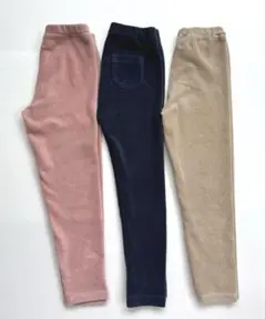 UNIQLO コーデュロイ レギンス 110cm 3本セット