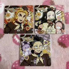 鬼滅の刃　バレンタイン&ホワイトデー　コースター ☆ 煉獄　ねずこ　玄弥