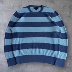 Brooks Brothers カシミヤ混 ボーダー ニット 短丈 city