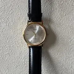 【中古】CASIO MTP‑1095 ゴールド×ブラック クォーツ 腕時計