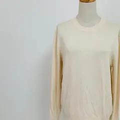 新品タグ付き ZARA ニットセーター 新品タグ付き アイボリー M おしゃれ