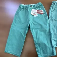 Little Weekend 100cm 緑　グリーン ワイドパンツ