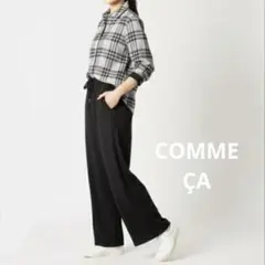 COMME CA コムサ モールチェック シャツ ラメ系 日本製のサムネイル