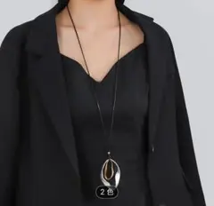 2重リングコードネックレス ゴールド　シルバー　2個セット