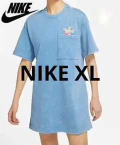 残少 XL ナイキ レディース 厚手コットン Tシャツ ワンピ スウェット