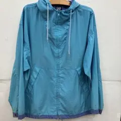 90s オールドGAP ナイロンジャケット M ライトブルー