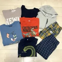 男の子まとめ売り　130〜150cm 子供服スラックス 黒 紺 グレンチェック 千鳥 標準体 男の子 130 140