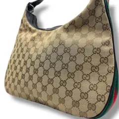 グッチ GUCCI ショルダーバッグ シェリーライン　ハーフムーン GG柄