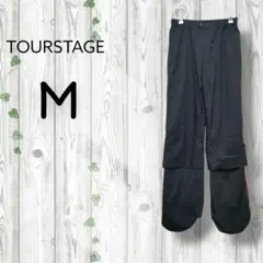 ツアーステージ　ナイロンパンツ　ウエストゴム　ドローコード　1本線　ポケット