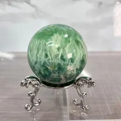 ふわり森風の天使｜フェザーインフローライト スフィア(50.5mm／台座 