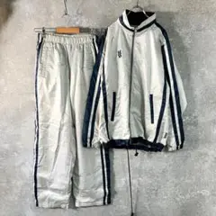 SUPER STAR　ジャージ　セットアップ　長袖　フルレングス　シルバー