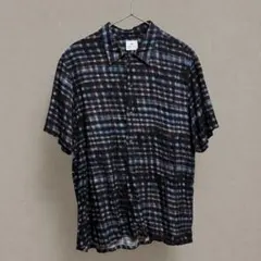 PS Paul Smith 半袖総柄シャツ ネオンカラー L