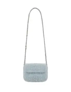 ライトブルー ショルダーバッグ Chain Mini Bag