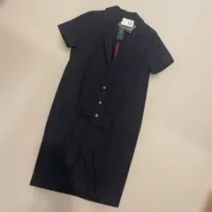 MAITRESSE 半袖 ジャケット風 ワンピース ネイビーのサムネイル