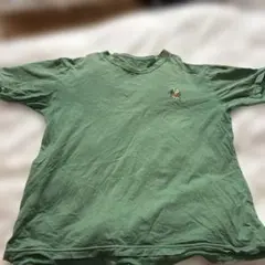 カーミット刺繍 緑 半袖Tシャツ