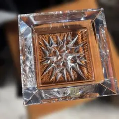 HOYA クリスタルガラス　灰皿　※欠け有り