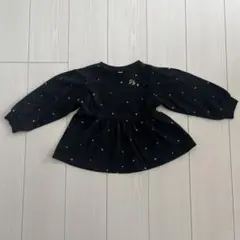 ハート柄フレアスウェットトップス