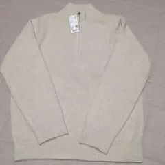 新品！UNIQLOスフレヤーンハーフジップ XL セーター